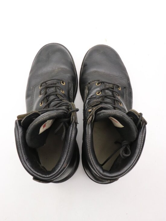 Red Wing 607  Men\'s Size 10.5 D SuperSoles Black Leather Work Boots USA Biker main image 12